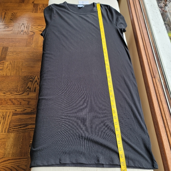 New! J. Crew Black Short-sleeve T-Shirt Dress NWT - Picture 9 of 11